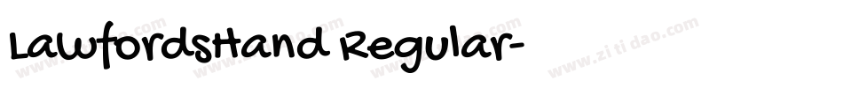 LawfordsHand Regular字体转换